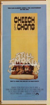 k782 STILL SMOKIN' Australian daybill movie poster '83 Cheech & Chong