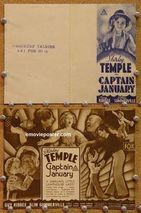k414 CAPTAIN JANUARY Aust movie herald '36 Shirley Temple