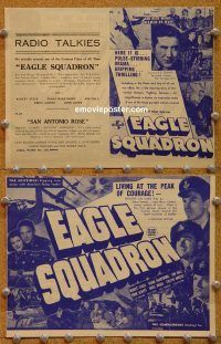 k418 EAGLE SQUADRON Aust movie herald '42 Robert Stack, WWII!