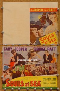 k445 SOULS AT SEA Aust movie herald '37 Gary Cooper, George Raft