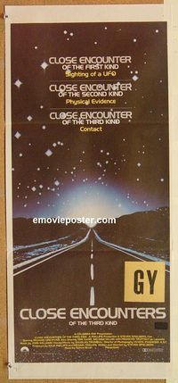 k532 CLOSE ENCOUNTERS OF THE THIRD KIND Australian daybill movie poster '77