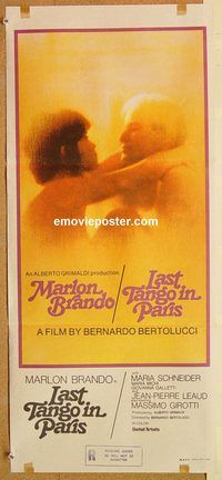 k648 LAST TANGO IN PARIS Australian daybill movie poster '73 Marlon Brando