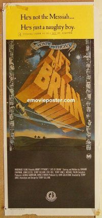 k655 LIFE OF BRIAN Australian daybill movie poster '79 Monty Python