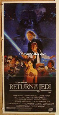 k741 RETURN OF THE JEDI Australian daybill movie poster '83 George Lucas