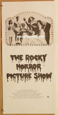 k750 ROCKY HORROR PICTURE SHOW Australian daybill movie poster '75 Curry