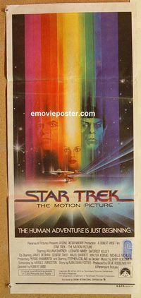 k777 STAR TREK Australian daybill movie poster '79 Shatner, Bob Peak art!