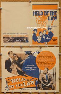 k424 HELD BY THE LAW Aust movie herald '27 Ralph Lewis, Walker