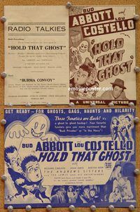 k425 HOLD THAT GHOST Aust movie herald '41 Abbott & Costello!