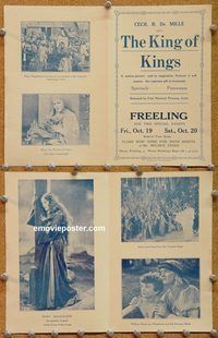 k430 KING OF KINGS Aust movie herald '27 Cecil B DeMille
