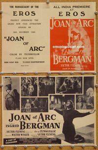 k332 JOAN OF ARC movie herald '48 Ingrid Bergman, Ferrer