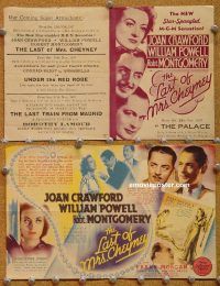 k337 LAST OF MRS CHEYNEY movie herald '37 Joan Crawford