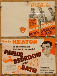 k358 PARLOR BEDROOM & BATH movie herald '31 Buster Keaton