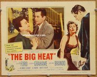 k046 BIG HEAT movie lobby card '53 Glenn Ford, Jocelyn Brando