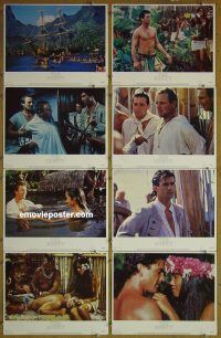 k287 BOUNTY 8 movie lobby cards '84 Mel Gibson, Anthony Hopkins