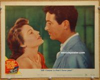 k050 BRIBE movie lobby card #5 '49 Robert Taylor, Ava Gardner close up