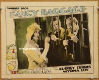 k072 FANCY BAGGAGE movie lobby card '29 Audrey Ferris visits jail!