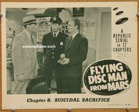k075 FLYING DISC MAN FROM MARS Chap 8 movie lobby card '50 serial!