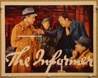 k100 INFORMER movie lobby card '35 John Ford, Victor McLaglen