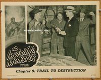 k101 INVISIBLE MONSTER Chap 9 movie lobby card '50 action serial!