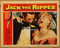 k103 JACK THE RIPPER movie lobby card #1 '60 champagne image!