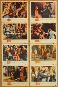 k281 MAGIC SWORD 8 movie lobby cards '61 Basil Rathbone, fantasy!