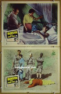 k205 MONSTER FROM GREEN HELL 2 movie lobby cards '57 Barbara Turner