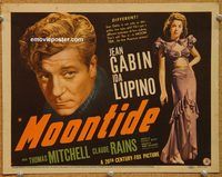 k021 MOONTIDE title movie lobby card '42 Ida Lupino, Jean Gabin, Lang