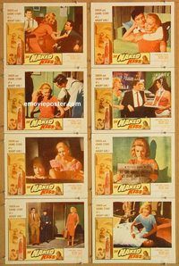 k276 NAKED KISS 8 movie lobby cards '64 Sam Fuller, bad girl Towers!