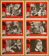 k270 NANNY 6 movie lobby cards '65 Bette Davis, Hammer horror!