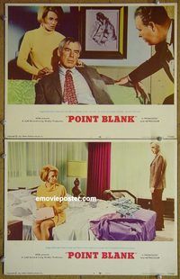 k215 POINT BLANK 2 movie lobby cards '67 Lee Marvin, Angie Dickinson