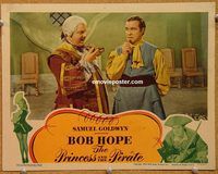 k120 PRINCESS & THE PIRATE movie lobby card '44 Bob Hope, Slezak