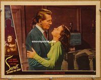 k127 SECRET BEYOND THE DOOR movie lobby card #5 '47 Fritz Lang, noir