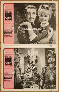 k223 SHOT IN THE DARK/PINK PANTHER 2 movie lobby cards '66 Sellers