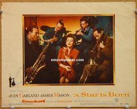 k137 STAR IS BORN movie lobby card #3 '54 Judy Garland sings!