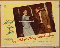 k141 STRANGE LOVE OF MARTHA IVERS movie lobby card #6 '46 film noir!