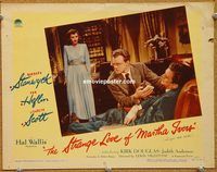 k142 STRANGE LOVE OF MARTHA IVERS movie lobby card #8 '46 first Kirk!