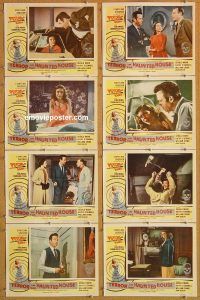 k272 TERROR IN THE HAUNTED HOUSE 8 movie lobby cards '58 psycho horror!