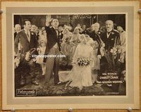 k089 HIS WOODEN WEDDING movie lobby card '25 Charley Chase, Hal Roach