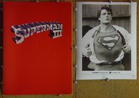 m634 SUPERMAN 3 movie presskit '83 Reeve, Pryor, Kidder