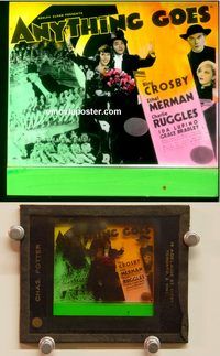 m051 ANYTHING GOES movie glass lantern slide '36 Bing Crosby