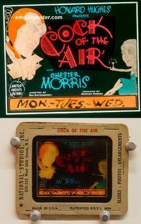 m212 COCK OF THE AIR movie glass lantern slide '32 Howard Hughes