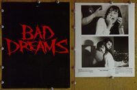 m301 BAD DREAMS movie presskit '88 Jennifer Rubin, Abbott