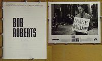 m323 BOB ROBERTS movie presskit '92 Tim Robbins comedy!