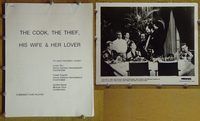 m353 COOK, THE THIEF, HIS WIFE & HER LOVER movie presskit '89