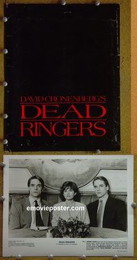 m367 DEAD RINGERS movie presskit '88 Jeremy Irons, Bujold