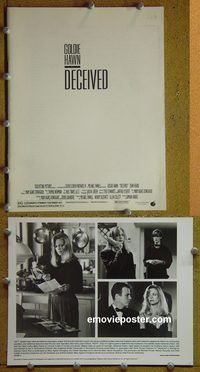 m370 DECEIVED movie presskit '91 Goldie Hawn, Damon Redfern