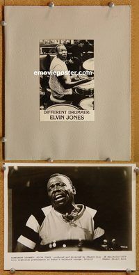 m377 DIFFERENT DRUMMER ELVIN JONES movie presskit '79 Coltrane