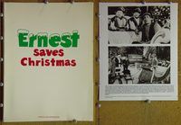 m397 ERNEST SAVES CHRISTMAS movie presskit '88 Jim Varney