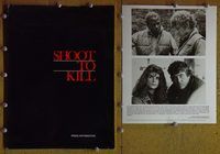 m615 SHOOT TO KILL movie presskit '88 Sidney Poitier