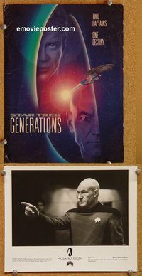 m628 STAR TREK: GENERATIONS movie presskit '94 Stewart, Shatner